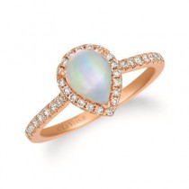 14K Strawberry Gold® Neopolitan Opal™ 1/2 cts. Ring