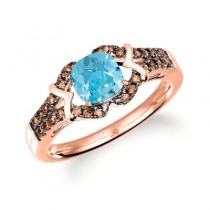 Le Vian Chocolatier® Ring featuring 1 cts. Blue Topaz