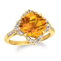 Le Vian® Ring featuring 3 3/4 cts. Cinnamon Citrine