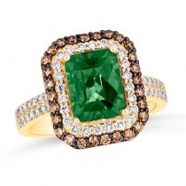 Le Vian® Ring featuring 1 1/5 cts. Costa Smeralda Emeralds