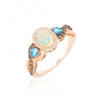 14K Strawberry Gold® Neopolitan Opal™ 3/8 cts Ring