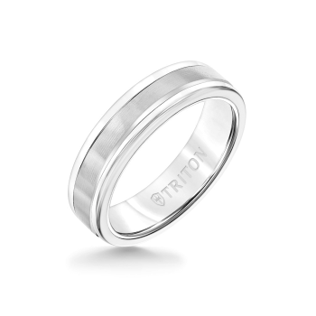 6mm White Tungsten Carbide Ring 11-2400WCW6-G.00