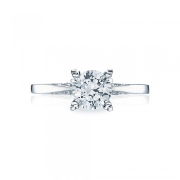 Platinum Simply Tacori Solitaire Engagement Ring 2584RD65