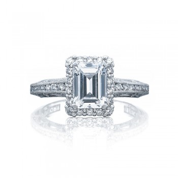 EMERALD BLOOM ENGAGEMENT RING