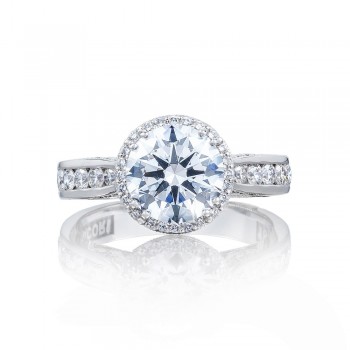 2646-35RDR8 Platinum Tacori Dantela Engagement Ring
