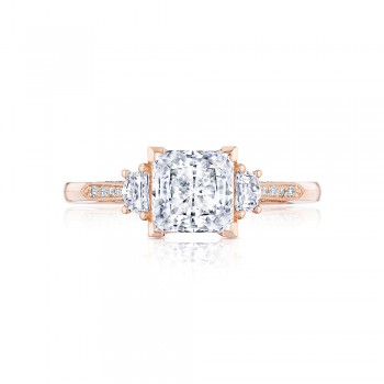 2659PR65PK 18 Karat Simply Tacori Round 3-Stone Engagement Ring