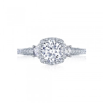 2662CU65 Platinum Tacori Dantela Engagement Ring