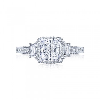 2663PR65 Platinum Tacori Dantela Engagement Ring