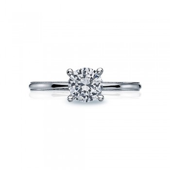 40-15RD6 Platinum Tacori Sculpted Crescent Engagement Ring
