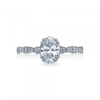 57-2OV75X55 Platinum Sculpted Crescent Oval Solitaire Engagement Ring