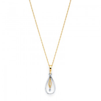 Shimmering Diamonds® Tear Drop Pendant G8034