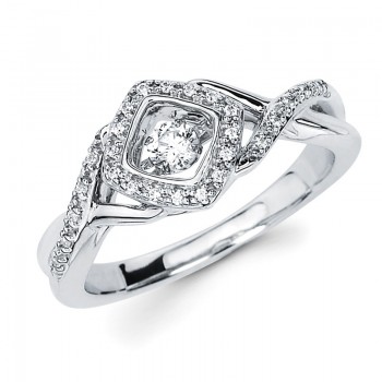 Shimmering Diamonds® Woven Diamond Ring SD14F82