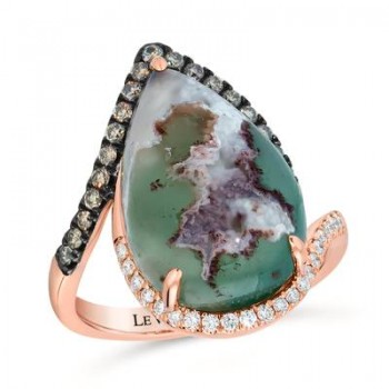 Le Vian Chocolatier® Ring featuring 8 1/3 cts. Peacock Aquaprase