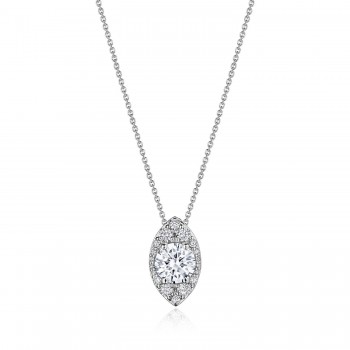 FP811VRDMQ65PLT 18 karat Tacori Bloom 17"  Marquise Bloom Diamond Necklace
