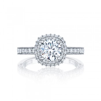 HT2522CU65 Platinum Tacori Blooming Beauties Engagement Ring