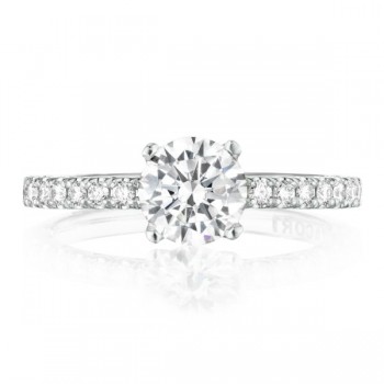  HT2545RD65W 18 Karat Petite Crescent Engagement Ring