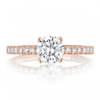 HT2545RD65PK 18 Karat Petite Crescent Engagement Ring