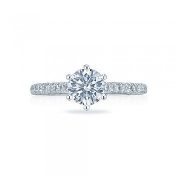 HT2546RD65 Platinum Tacori  Petite Crescent Engagement Ring