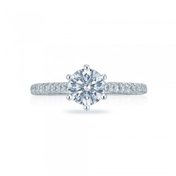 HT2546RD65 Platinum Tacori Classic Crescent Engagement Ring