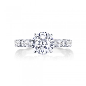  Tacori HT2654RD9 Platinum Petite Crescent RoyalT Engagement Ring