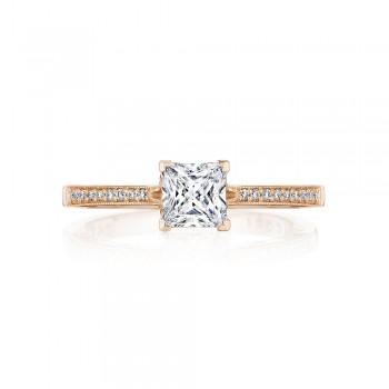 Tacori P102PR5FPK 14 Karat Coastal Crescent Engagement Ring