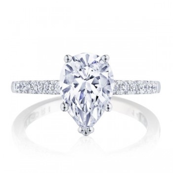 Tacori P1042PS10X7FW 14 Karat Coastal Crescent Pear Solitaire Engagement Ring