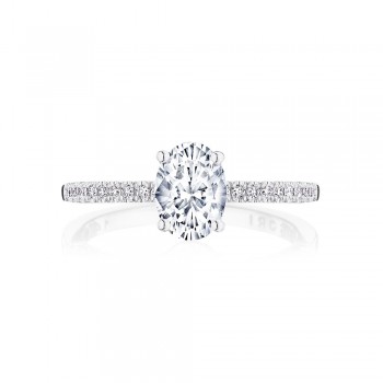 Tacori P104OV75X55FW 14 Karat Coastal Crescent Engagement Ring