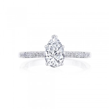 Tacori P104PS85X55FW 14 Karat Coastal Crescent Engagement Ring