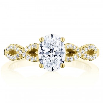 Tacori P105OV75X55FY14 Karat Coastal CrescentOval Solitaire Engagement Ring