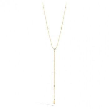 TRIPLICITY TRIANGLE LARIAT NECKLACE
