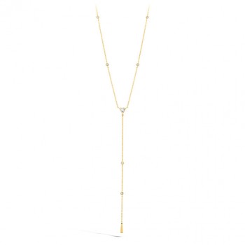 TRIPLICITY TRIANGLE LARIAT NECKLACE
