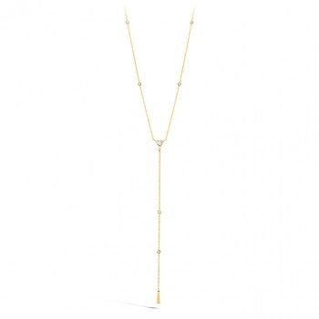 TRIPLICITY TRIANGLE LARIAT NECKLACE
