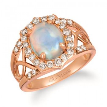 14K Strawberry Gold® Neopolitan Opal™ 1 1/5 cts. Ring