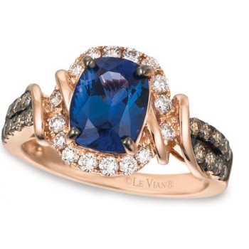 14K Strawberry Gold® Blueberry Tanzanite® 2 cts. Ring